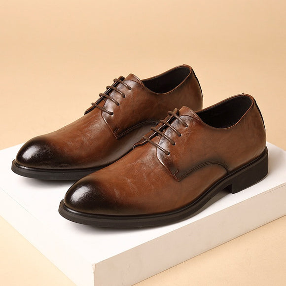 Shawbest-Men's Leather Business Oxford Shoes