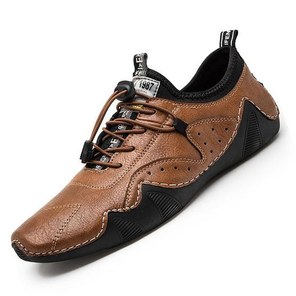 Shawbest-Comfortable Men Casual Leather Shoes