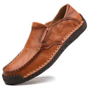 Shawbest-New Leather Men Moccasins Driving Shoes