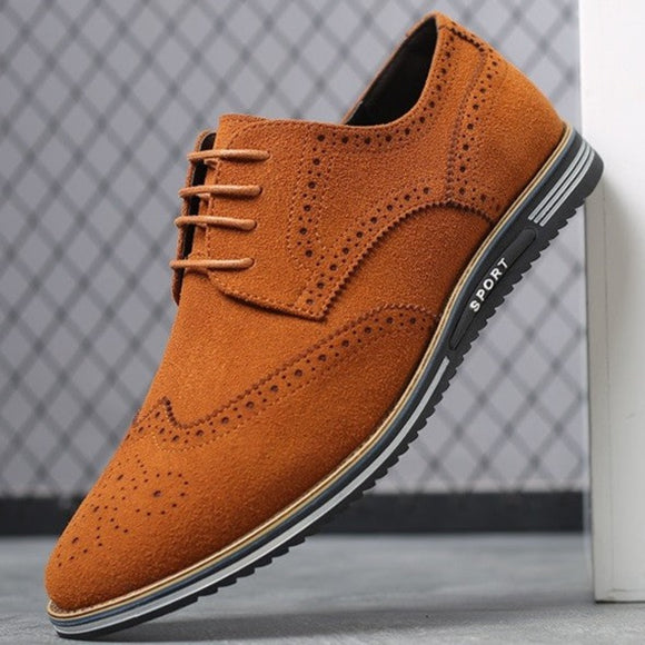 Shawbest-Men Fashion Lace-Up Business Casual Shoes