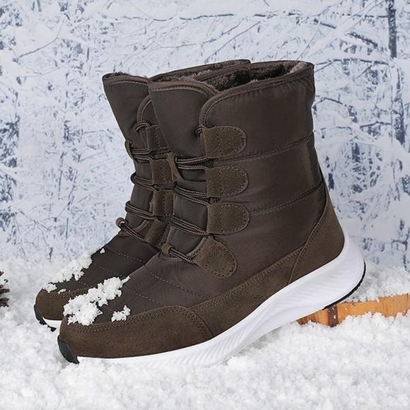 Shawbest-Women Waterproof Quality Plush Snow Boots