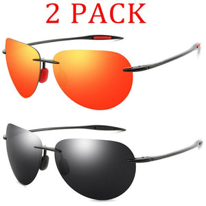Shawbest-2 PACK DUBERY Brand Pilot Sunglasses