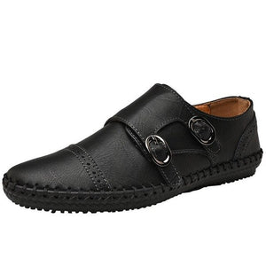 Mens Fashion Buckle Business Casual Shoes