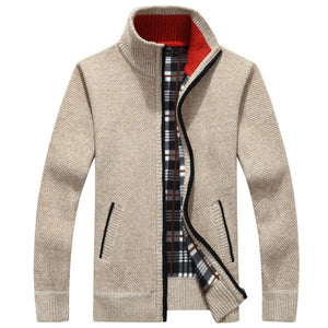 Shawbest-Autumn Winter Men's Wool Sweater Coat
