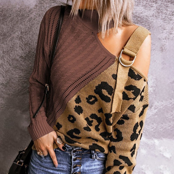 Shawbest-Women Pullover Turtleneck Sweater