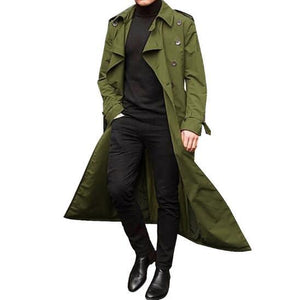 Shawbest-New Fashion Business Men Trench Coat