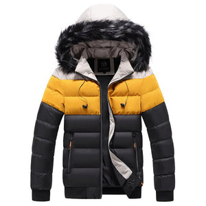 Shawbest-Winter Mens Warm Thick Hooded Jacket Outwear