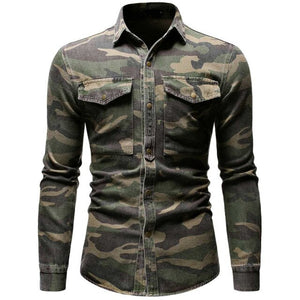 Shawbest-2021 Autumn Camouflage Casual Shirt