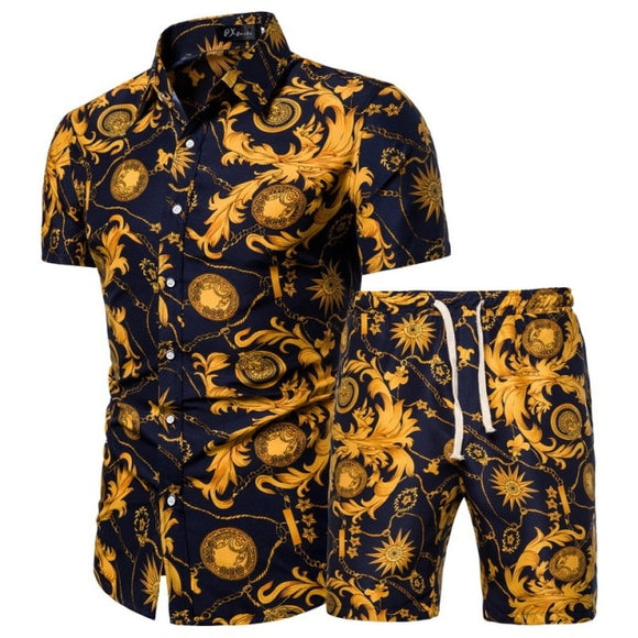Shawbest-Summer New Men's Printed Sets