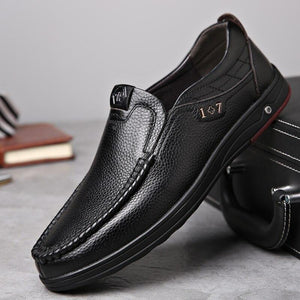 Shawbest-Men Authentic Leather Business Office Shoes