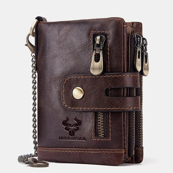 Shawbest-Fashion Men Genuine Leather Wallet