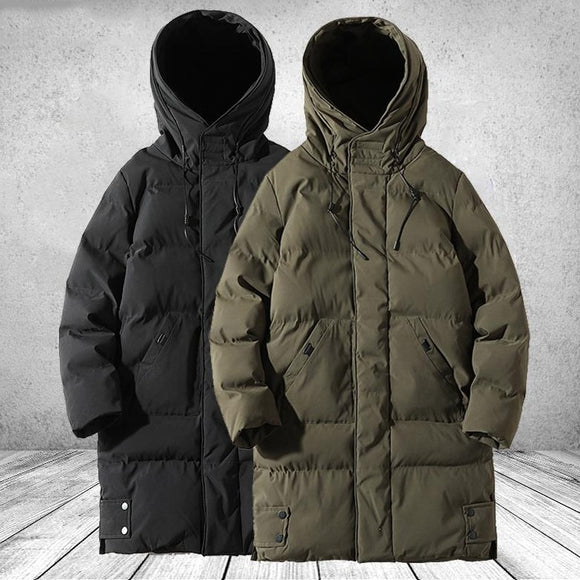 Shawbest-Men Winter Casual Thick Warm Windproof Parkas Coats