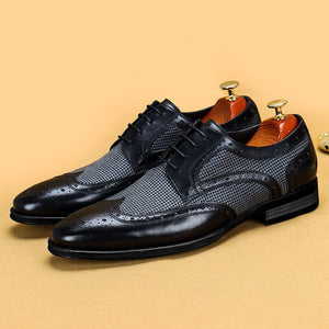 Shawbest-2021 Men Business Splicing Shoes