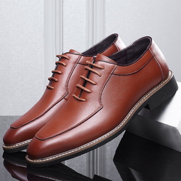 Shawbest-2021 New Men's Leather Retro British Shoes