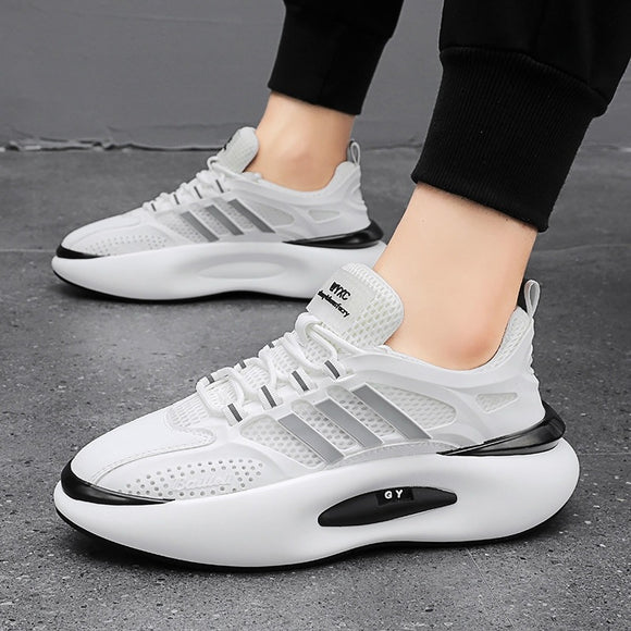 Shawbest-Men Breathable Thick Bottom Trendy Sneakers