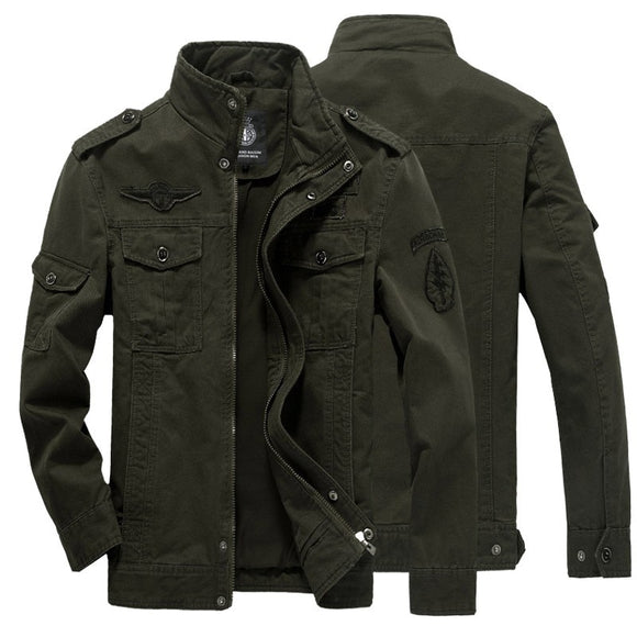 Men's Army Green Military Jacket