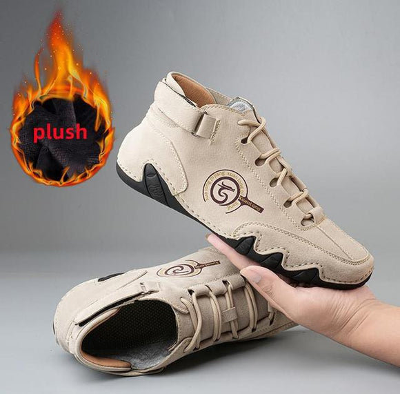 Shawbest-New Breathable Leather Men Casual Shoes
