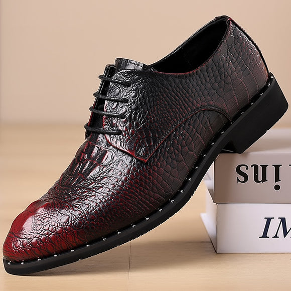 Shawbest-Men Fashion Business Leather Shoes