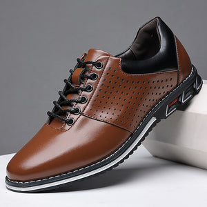 Shawbest-Men Fashion Casual Business Leather Shoes