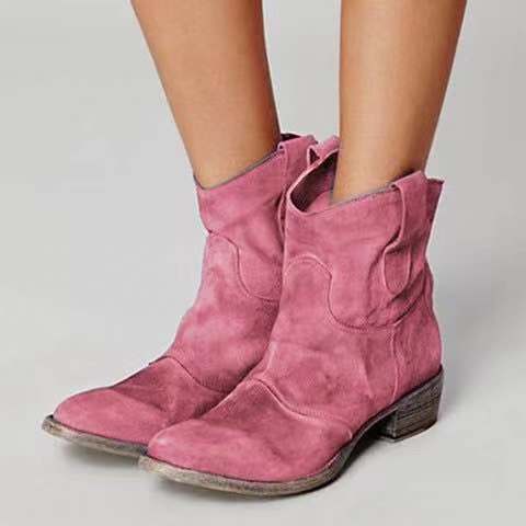 Shawbest-New Women Retro Fashion Ankle Boots