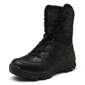 Shawbest-Men's High Top Combat Military Boots
