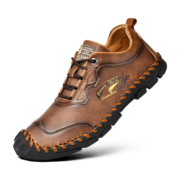 Shawbest-Fashion Men Casual Leather Shoes