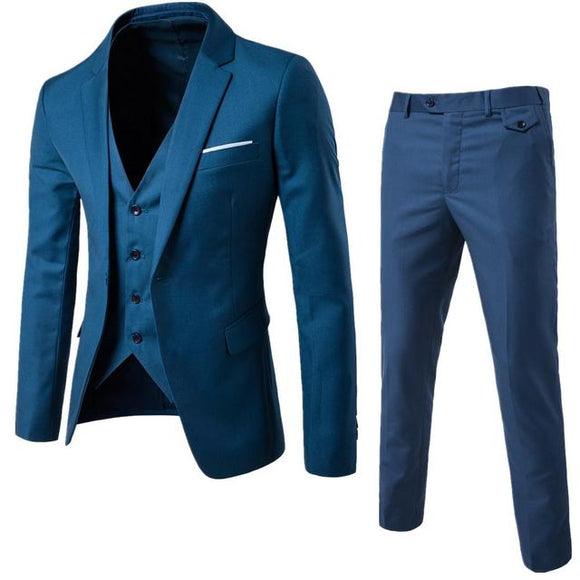 Shawbest-Fashion Men Classic 3piece Set Suit