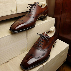 Shawbest-Men Classic Business Casual Oxford Shoes