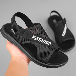 Shawbest-Mens Fashion Summer Black Sandals