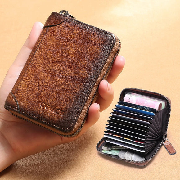 Shawbest-Cow Leather Card Bag Wallet