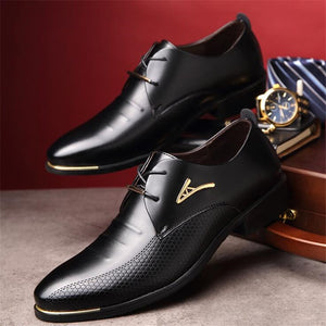 Shawbest-Men's Business Leather Shoes
