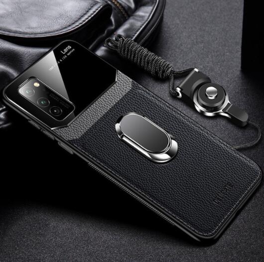 Shawbest - Leather+Hard PC Stand Ring Cover For Samsung Galaxy Note 20 S20 Ultra