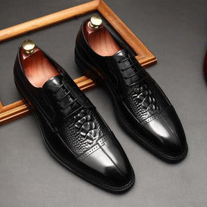 Shawbest-Genuine Leather Business Wedding Shoes