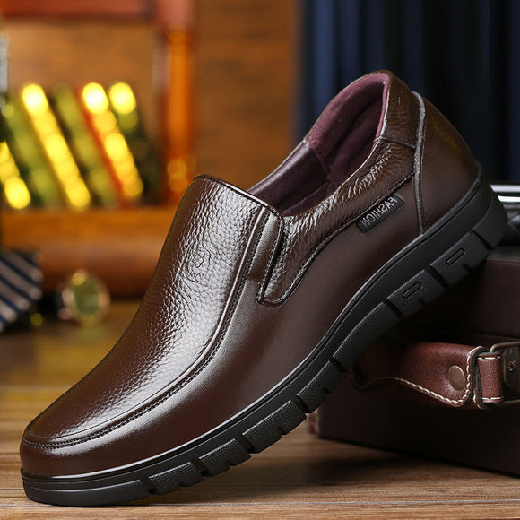 Shawbest-Men Handmade Leather Casual Shoes
