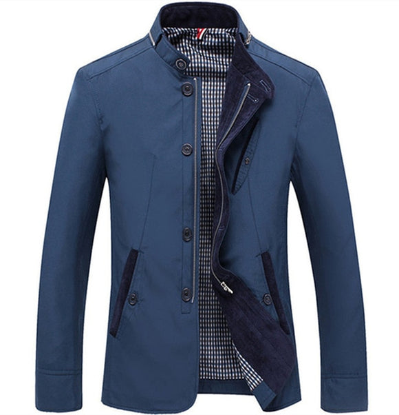 Shawbest-Casual Business Stand Collar Jacket