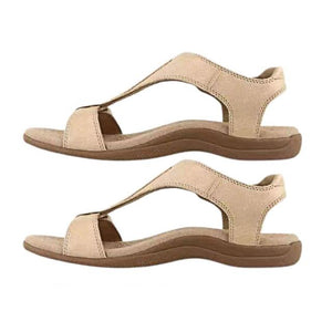 Shawbest-Women Summer Flat Retro Walking Sandals