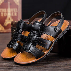Shawbest - Leather Soft Sole Casual Man Sandals