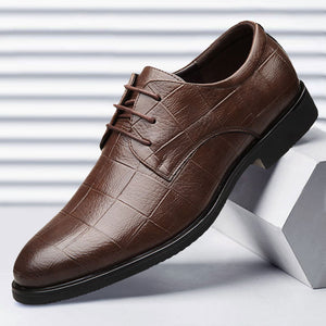 Shawbest-Men Retro Leather Formal Shoes