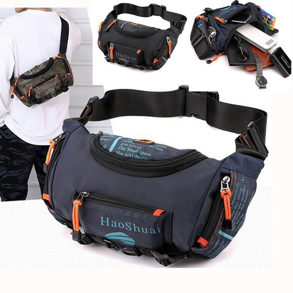 Shawbest-Men Waterproof Shoulder Messenger Bag