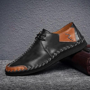Shawbest-New Men Casual Genuine Leather Shoes