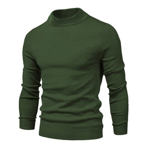 Shawbest-Men Casual Solid Color Warm Sweater