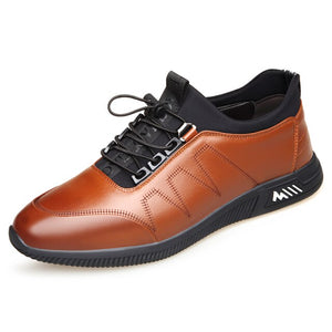 Shawbest-Men Leather Daily Casual Sneakers