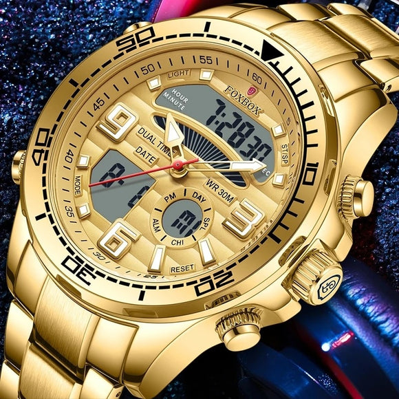 Shawbest-Mens Luxury Sport Quartz Wristwatch
