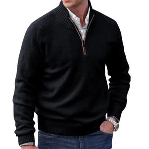Shawbest-New Men Zipper Business Sweatshirt