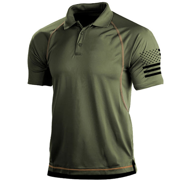 Shawbest-Men Summer Outdoor Sports Polo Shirts