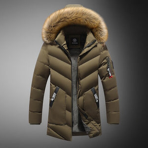 Shawbest-Men Winter Warm Thicken Parker Jacket