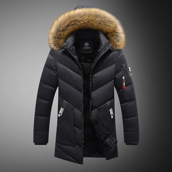 Shawbest-Men Winter Fashion Warm Thicken Coat