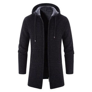 Shawbest-Men's Long Grab Cashmere Warm Coat