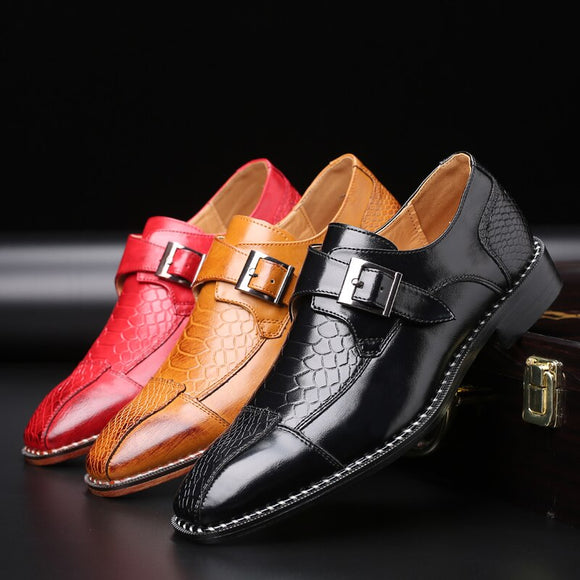 Men's Leather Fashion Business Oxford Shoes