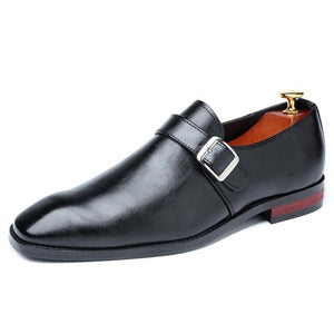 Shawbest-Men's Leather Non-slip Casual Dress Shoes